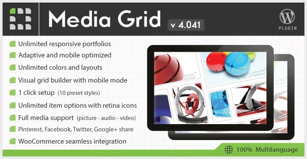 Media Grid - WordPress Responsive Portfolio