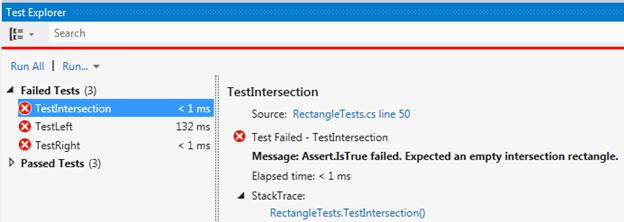 VS2012 Test Results UI