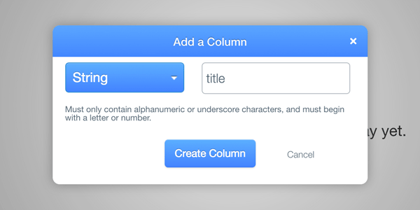 Add title column on Parse