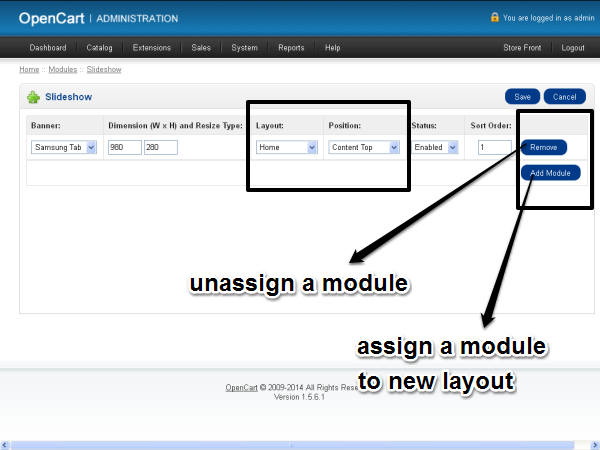 Slideshow Module Configuration