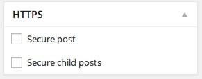 WordPress HTTPS Metabox