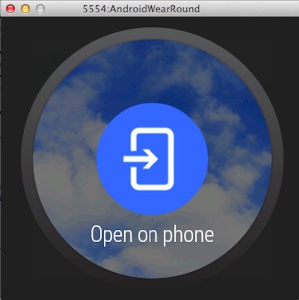 Example of an Android Wear action button
