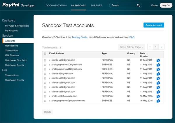 PayPal Sandbox