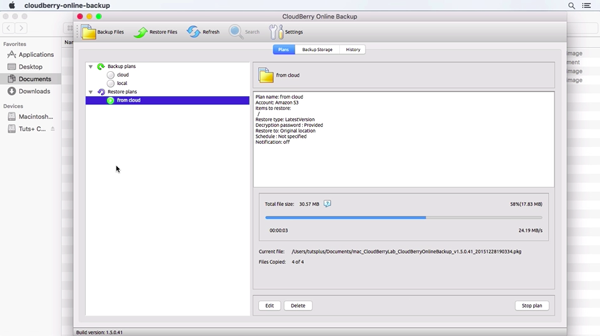 CloudBerry Backup screenshot