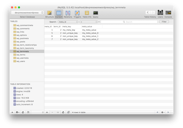 Non-unique values being added to the database table