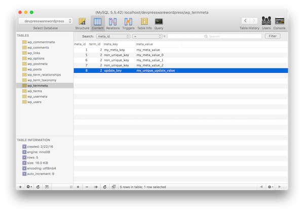 Adding metadata via the update_term_meta function