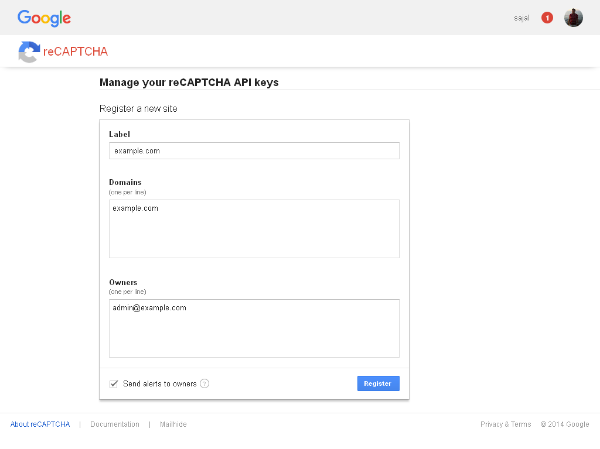 Google reCAPTCHA Form