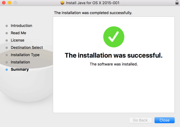 Java Installer Screen