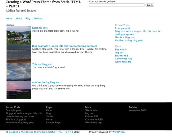 creating-wordpress-theme-from-static-html-archive-template-with-featured-images-unstyled