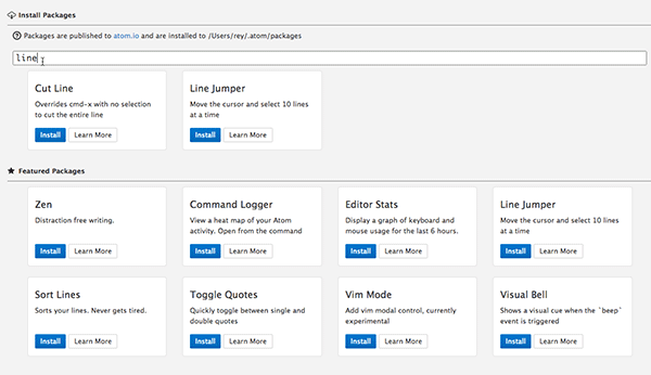 atom-packages