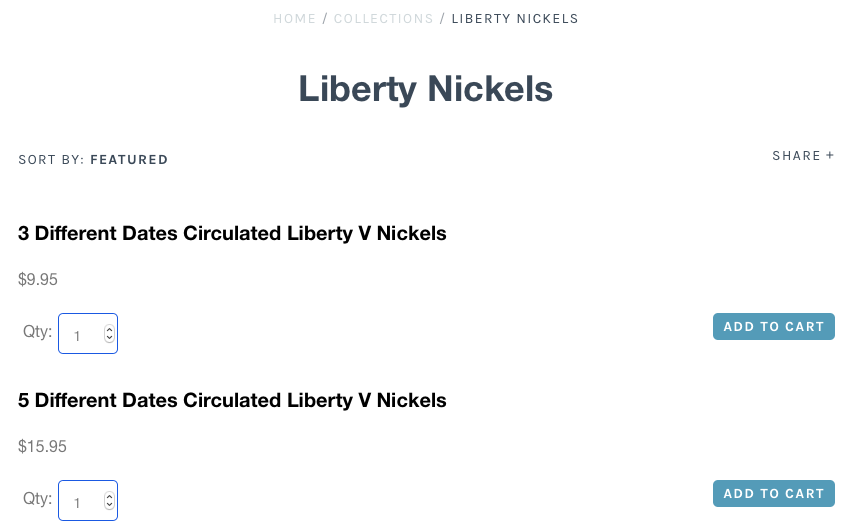 What you will be creating - the collection view with add to cart ajax buttons
