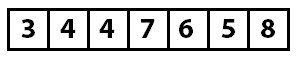 Array after first insertion algorithm