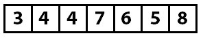 Array after second pass