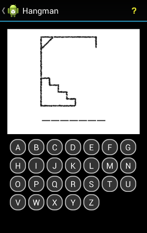 Android Hangman Game Start