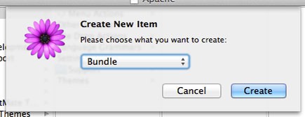 TextMate Create Bundle