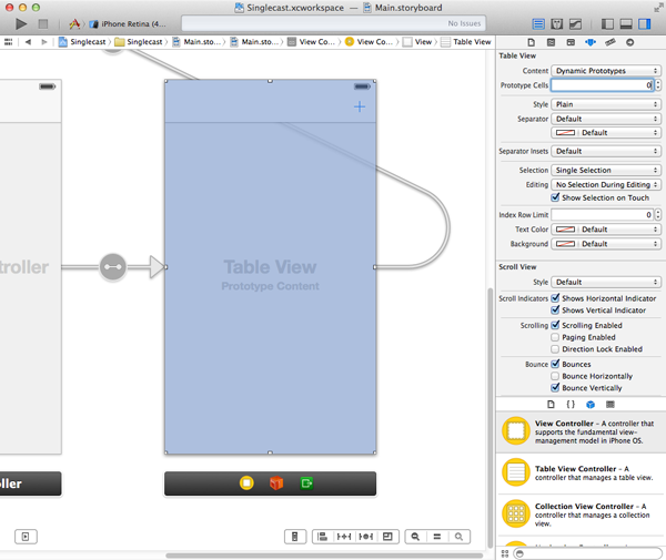 Update the project's main storyboard.