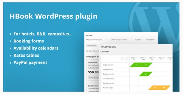 17 HBook - Hotel Booking System - WordPress Plugin