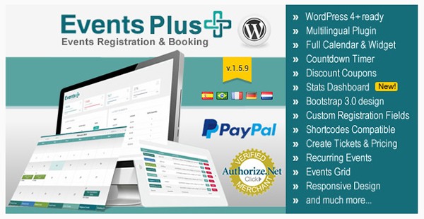 WordPress Events Calendar Registration  Booking