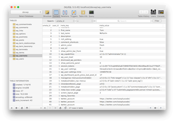 Updating User Meta Data