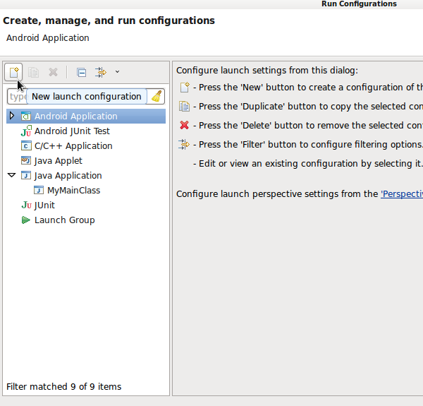 Run Configurations