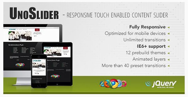 UnoSlider - Responsive Touch Enabled Slider