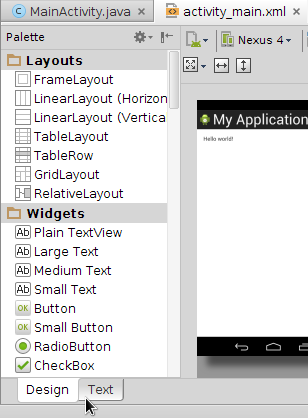 Android Studio Design