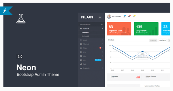 Neon Bootstrap Admin Template