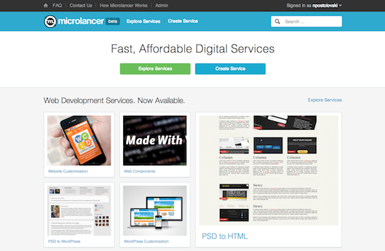 microlancer_homepage