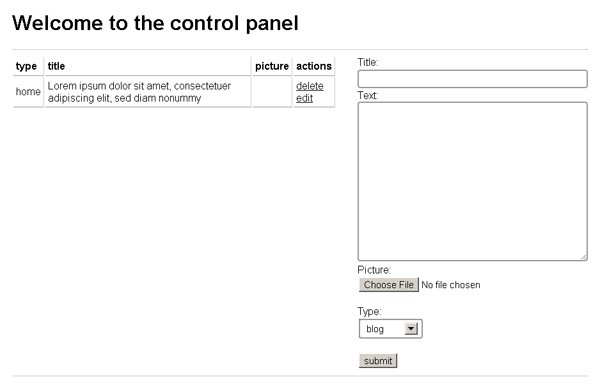 control-panel