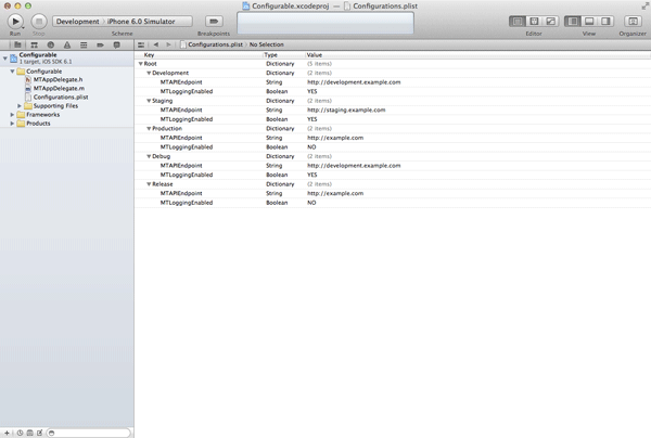 iOS Quick Tip: Managing Configurations With Ease - Configuration Property List 