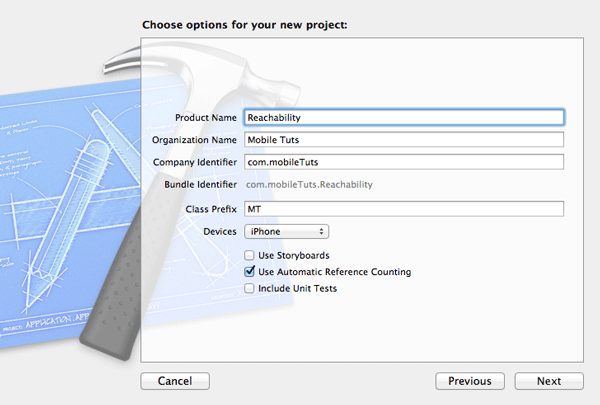 iOS Quick Tip: Detecting Network Changes with Reachability - Configuring the Project 