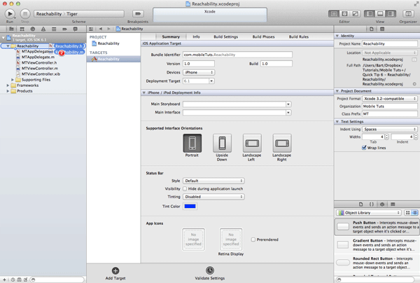 iOS Quick Tip: Detecting Network Changes with Reachability - Adding the Reachability Class to Your Project 