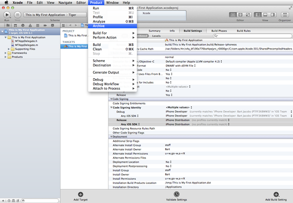How To Submit an iOS App to the App Store - Archiving Your Application using Xcode 