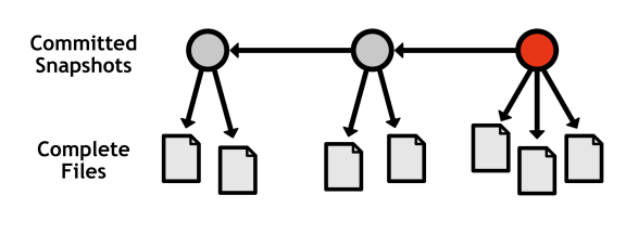 Figure 7: Recording complete snapshots, not differences between revisions