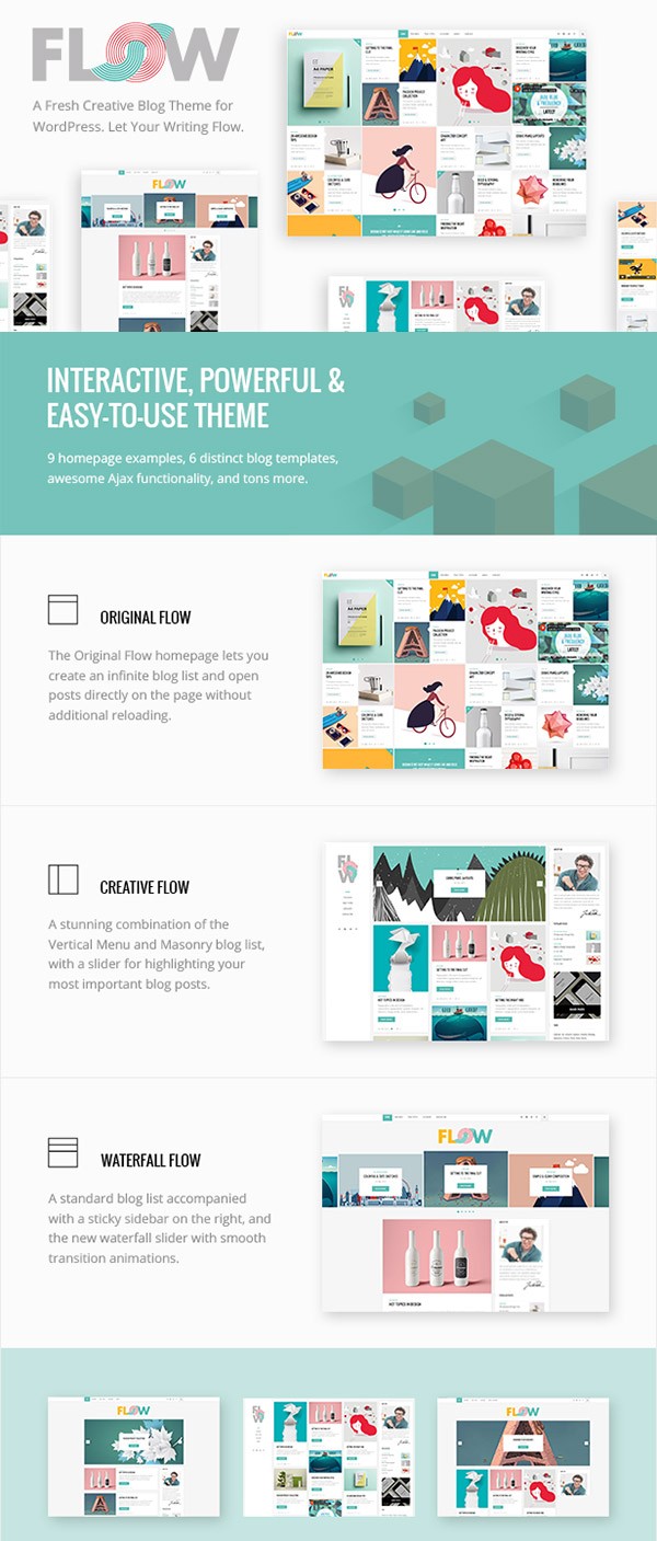 Flow New WordPress Theme 2016