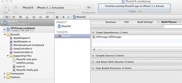 Figure 9: GPUImage Dependency