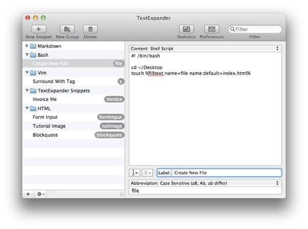 TextExpander Window