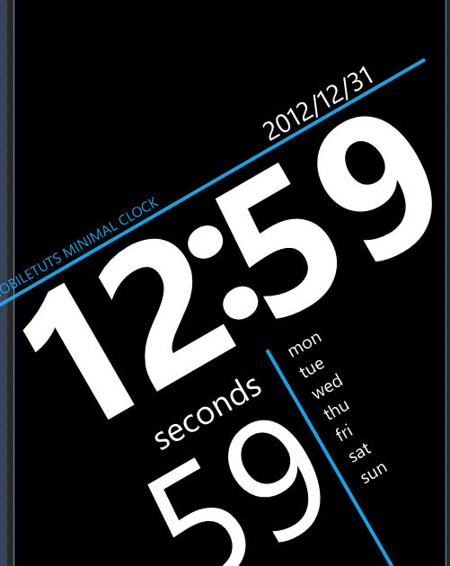 Rotated screen