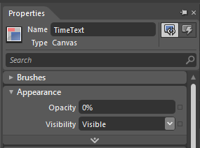 0s TimeText Opacity 0