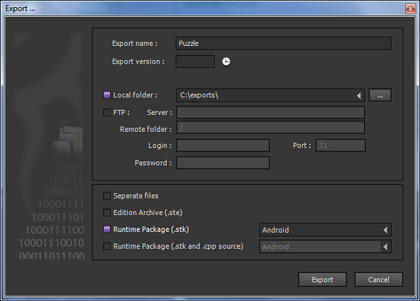 Exporting Game - Android