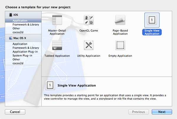 Geocoding with Core Location: Project Setup - Figure 1