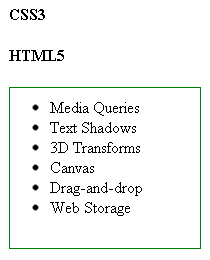 Result of combining two lists using CSS Regions