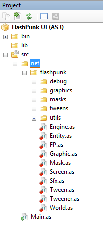 Added FlashPunk to our project
