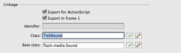 Tick Sound Linkage Settings