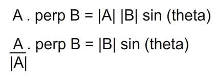 perp dot product formula