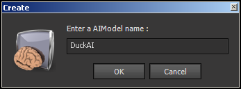 Create Dialog for the DuckAI