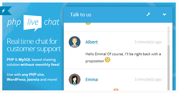 PHP Live Support Chat