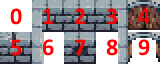 sprite sheet for the walls in our level