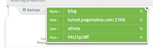 Database Credentials