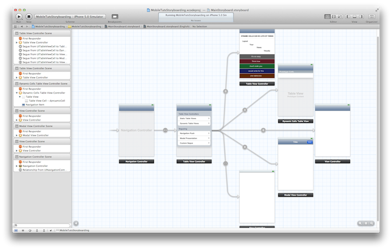 UIStoryboard Editor View Zoomed Out